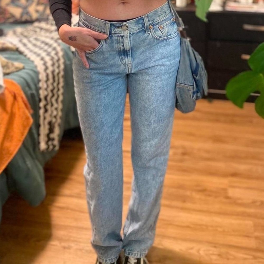 Levi’s Low Pro Straight Blue Jeans
